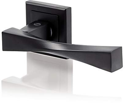 Yale Verona Serie 35-ZR-8x8-A001-KT-56-11 - Raumgriff mit Rosette - schwarz matt beschichtet - inkl. Teile
