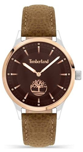 Timberland Damen Armbanduhr Whittemore in der Farbe Bicolor mit Lederarmband, Gehäusedurchmesser: 38 mm, TDWLA2200202