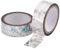 GORGECRAFT 2 Stile 0.75x393 Zoll (19 mm * 10 M) Folie Washi Tape Holografisch Funkelndes Selbstklebendes Buntes Blumen-Diamant-Klebeband-Set Für Scrapbooking DIY Craft Dekorative Bürobedarf