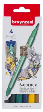 Bruynzeel New York Edition Marrakesch Edition Fineliner Pinselstift