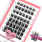 Cluster Wimpern 72 Stück Wimpern-Cluster DIY Wimpernverlängerung Einzelwimpern C-8-16mix Dünnes Band Einfach zu Hause anwenden Wimpern (First Glance, C-8-16mix)