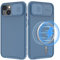 Hitaoyou iPhone 14 Case Magsafe with Slide Lens Cover, Slim Magnetic Case for iPhone 14 6.1 Blue