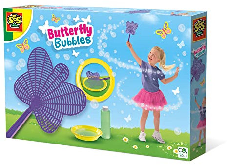 SES Creative 02276 Schmetterlingsseifenblasen – Zauberhafte Blasenwelt für Kinder