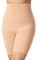 DELIMIRA Women's Tummy Control Body Shaper Shapewear Plus Size High Waist Thigh Slimmer Control Knickers Butt Lifter Seamless Shorts Boyshorts Warm Beige 22-24