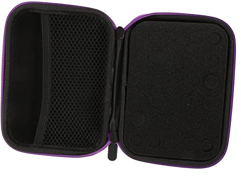 CIMAXIC Porte-huiles essentielles Pochette à huiles essentielles de Rangement Rond pour Bouteilles de 1 ML 2 ML 3 ML Étui pour Flacon de Parfum Supports pour Les Voyages