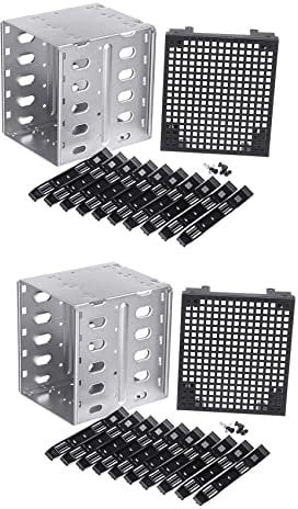 Simpls 2 x 5,25 a 5 x 3,5 SATA HDD Cage Rack Hard Disk Box adattatore