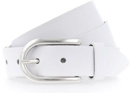 Vanzetti Leder Gürtel Classics 30mm Leather Belt W110 White weiß