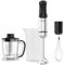 Taurus Stabmixer HBA1501X 1500 W | 20-stufiger Regler | Turbo-Funktion | Edelstahlklingen | Eiszerkleinerer | ergonomisches Design | Messbecher 700 ml | Edelstahl