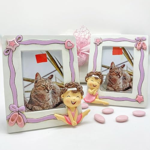 Doni Bomboniere 12 Stück Gastgeschenke Turnerin Fotorahmen Mädchen Geschenk Taufe Mädchen Geburt Kommunion Konfirmation Mädchen Original billig Harz