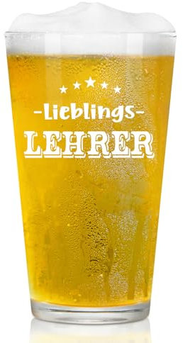 Joymaking Vaso de cerveza con grabado – Maestro favorito, regalo para profesores favoritos, vaso de cerveza para profesores, regalo pequeño agradecimiento, vaso de cerveza personalizado 15oz
