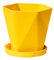 Generic Maceta grande de resina de plástico, 2 unidades, para balcón, para el hogar, terraza, césped y jardín, 30 cm de diámetro, cerámica (amarillo, tamaño único), jnTA1Ms2v