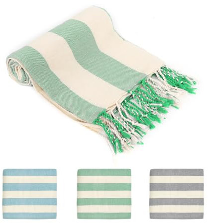 Wiainty Groß Strandtuch 100% Baumwolle, Saunahandtuch Damen Herren, 100 X 180cm Hamamtuch,Schnelltrocknend Strandtücher XXL, Weich Strandtuch Saunatuch Saugfähig für Reisen Schwimmen Strand