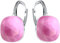 Silberne Ohrringe Exklusive Markenkristall Designs - Hochwertige Silber 925 Ohrhänger für Damen in verschiedenen Shades und Farben (Fuchsia Lacquer)