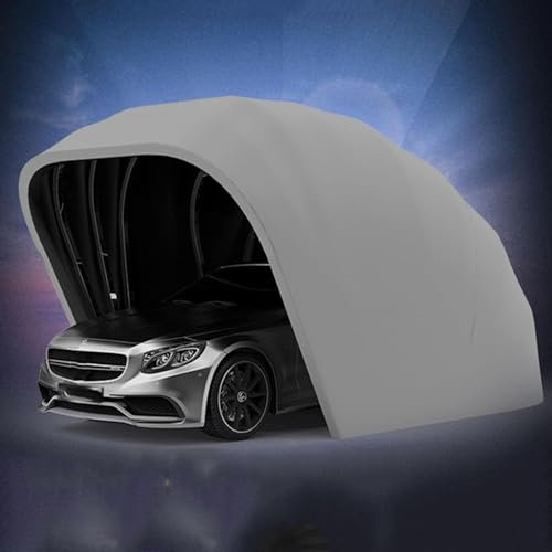 Parcheggio mobile completamente automatico telecomandato, capanno pieghevole retrattile, riparo antipioggia all'aperto, copertura per auto, garage (5,9 x 2,7 m)