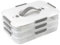 Anstore Large Plastic Storage Box with Lid, Stackable Storage Boxes Plastic Really Useful Organiser Box, 3 Tier Multifunctional Storage Box for Storing Stationery, Jewellery Tools and Art Equipment A4