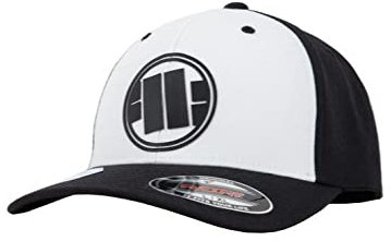 Pitbull - Full Cap Herren, Kappe Herren Classic New Logo, Caps Männer, Sport Cap Herren, Universalschnitt Herren Kappe, Sommer Herren Cap, Klassischer Sport Kappe Herren - L/XL, Schwarz
