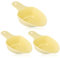 PEUTIER 3uds Cuchara de Comida para Mascotas, Cuchara de Comida para Perros 1 Taza Cuchara Medidora Comida Mascotas 1/2 Taza 1/4 Taza Cuchara Alimentación Comida Perros para Conejo Pájaro (Amarillo)