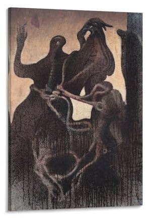 KOOHTAA Max Ernst Zoomorphes Paar Kunstposter Malerei Leinwand Wandkunst Drucke Poster Foto Bild Malerei Poster Raumdekor 30 x 45 cm