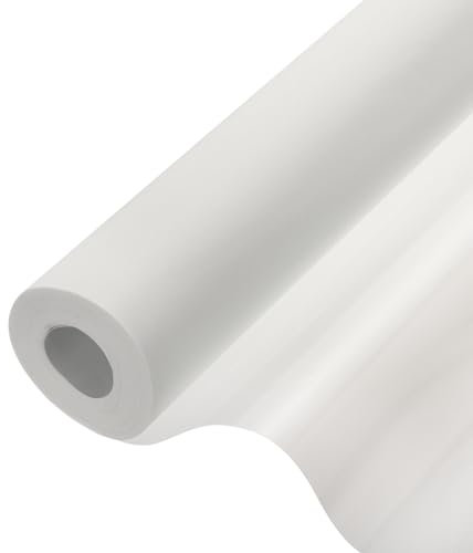 sourcing map Reflective Window Film One Way Daytime Mirror Privacy Film Sun Block Explosion-Proof PET Material Glass Paper Door Covering Stickers, White Frosted 23.6x32.8'