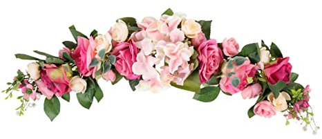 IMIKEYA Künstliche Blumen Rosen Anhänger für Tür Hochzeit Dekoration Blumenbogen für Türfenster Künstliche Rosenblumen für Zuhause Hochzeitsaccessoires