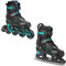 RAVEN Expert 2in1 Schlittschuhe Inline Skates Inliner für Kinder und Erwachsene verstellbar (Mint, 40-43 (25,5-28cm))
