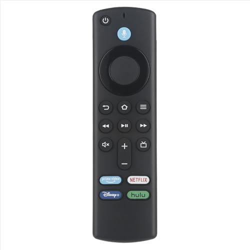 Mando a Distancia Universal Compatible para Fire TV Stick 4K, 4K MAX, Stick Lite, 2ª y 3ª Generación, Fire TV Cube y Smart TVs, Mando a Distancia por Voz de Repuesto, Excluyendo la batería