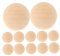 Angoily 100 Stück Holzperlendekoration Buchsbaum Halbperlen-anhänger Basteln Sie Lose Anhänger Golf-putting-matte Golfballmarker Schaumkugeln Herstellung Von Halbperlen Beige Hölzern
