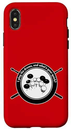 Suono la batteria, e qual è la tua stranezza? Custodia per iPhone X/XS