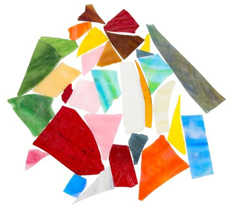 jojofuny 1 Satz Glasmosaik Diy Mosaiksteine für Bastelprojekte Vielseitige Dekoration für Garten und Heim Hochwertiges Zufällige Farben und Formen