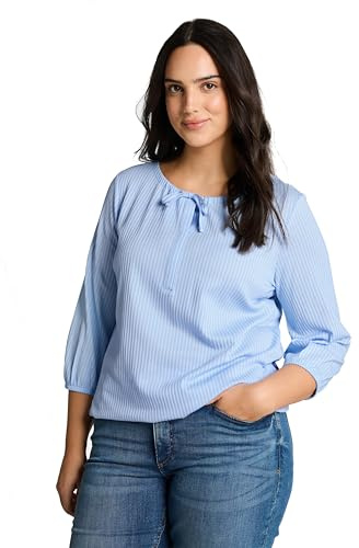 TOM TAILOR Damen Plussize Shirt-Bluse mit Streifen