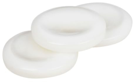 DECHOUS Weiße Trompetenfingerknöpfe Einfache Handhabung und Stilvolles Design 3 Stück aus Muschelschale Praktisches Zubehör für Trompeten