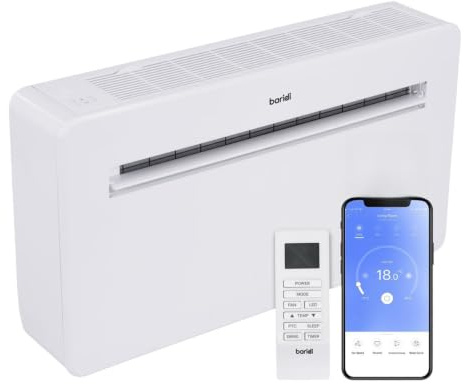 Baridi 4-in-1 Smart Monobloc Wall-Mounting Air Conditioning Unit 12,000Btu/hr with 24hr Timer, Remote Control & Wi-Fi, White - DH433