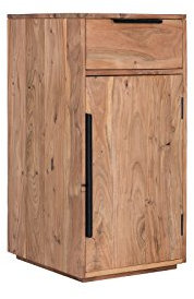 Woodkings® Kommode Auckland massiv Holz, 1Tür/1Schub, passend zum TV Lowboard Auckland, Holzmöbel, Schrank, Wohnwand Modul, Wohnzimmermöbel (Holz - Akazie)
