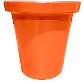 Plast'Up Rotomoulage Blumentopf, Delight, 420 l, orange, Höhe 1 m, hergestellt in Frankreich, Länge und Breite 1 m
