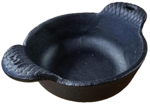 Carvers Olde Iron Mini Cast Iron Skillet Set of 4 – 12 Oz Capacity