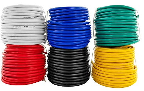 GS Power 14 Gauge 6 Farbe Combo Auto Low Voltage Primär Draht 50 Ft Roll (300 Ft Gesamt) Für General Purpose Car Stereo-Audio-Verstärker Fern 12V Trailer Harness Hookup Wiring