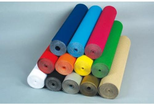 Lot de 4 Rouleau de carton ondulé Ondulor Maxi, 175 g/m², 2m x 0,7m, coloris blanc