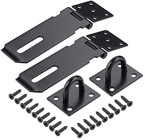 JIZZU 2 Pack 3 Zoll Schwarz Türschlösser