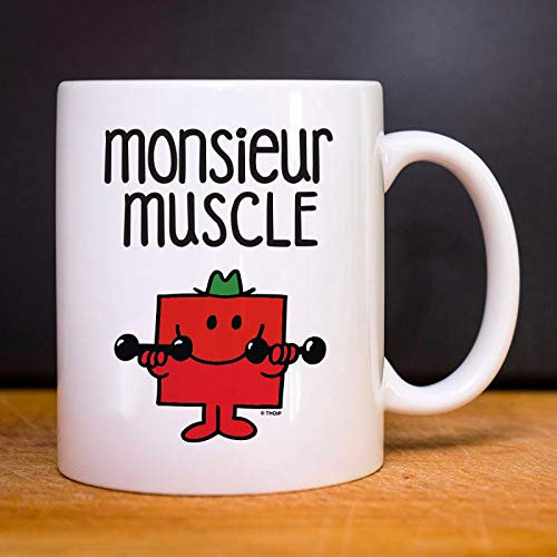 Monsieur Madame Mug Monsieur Muscle - Mug céramique imprimé en France - Licence Officielle