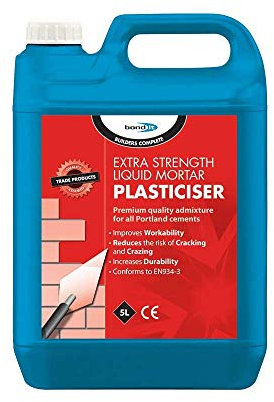 Liquid Mortar PLASTICISER Extra STRENTH ADDITIVE for All Portland Cement RED