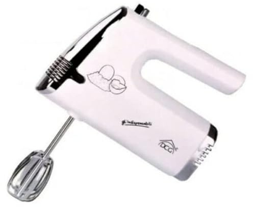 DCG HM517 Handmixer, 100 W, 5 Geschwindigkeitsstufen, leistungsstarker Motor, zwei Schneebesen zum Mischen, Mixen und Schlagen, Maße: 18 x 90 x 19 cm