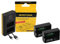 Zubehör Set für Nikon Z 50 / Z 30 und Z fc | 2 Akku + USB-C Ladegerät mit LCD | kompatibel mit Nikon Akku EN-EL25 / EN EL25 (1280mAh)