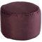 Loft 25 Runder Sitzsack Fußhocker | Innenbereich Pouf Wohnbereich sitzpuff Bein Erholung | Ergonomisches Design Pouffe | bequem Puff hocker & langlebig Pouf sitzkissen | sitzpouf 32×45 cm (Aubergine)