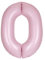 Giant Foil Number 0 Balloon - 86 cm - Matte Baby Pink