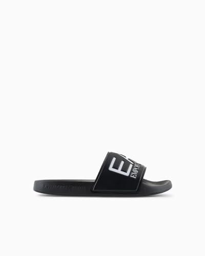 EA7 Emporio Armani Ciabatte Unisex con Maxi Logo 7X000108AF15118 8059659565653 - Nero 44 (Nero, Sistema Taglie Calzature EU, Adulto, Uomo, Numero, Media, 41)