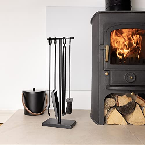 Charles Bentley Fireside Companion Set Iron 4 Piece, H61 x L20 x W13 cm