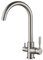 AORA® | AVANTGARDE INOX 3 Wege Wasserhahn aus Edelstahl | 360° drehbare Küchenarmatur aus massiven 304 Edelstahl | Spültischarmatur für Wasserfilter, Osmoseanlagen | Wasserfilter Armatur | (C-Auslauf)