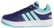 adidas Hoops Shoes Schuhe, Dark Blue/Light Aqua/Cloud White, 38 2/3 EU