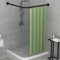 Tanxih Eck-Duschvorhangstange, verstellbar, Edelstahl, L-förmiges Gestell, bohrfreie Installation für Badezimmer, Badewanne, Bekleidungsgeschäft (schwarz 27,55-39,37 x 35,5-51,2)