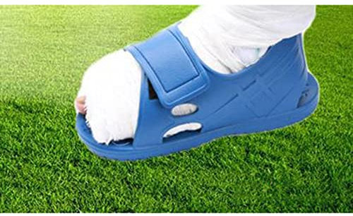 AMONIDA per il Recupero del Gesso, Scarpe per il Gesso Traspiranti con Punta Aperta Pulibile Uomo per Articolazioni della Caviglia Stabili (36 M)